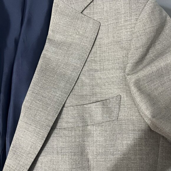 Suitsupply Blazer Wool Gray Size 46 Single Breasted 2 Button Closure - Picture 6 of 9